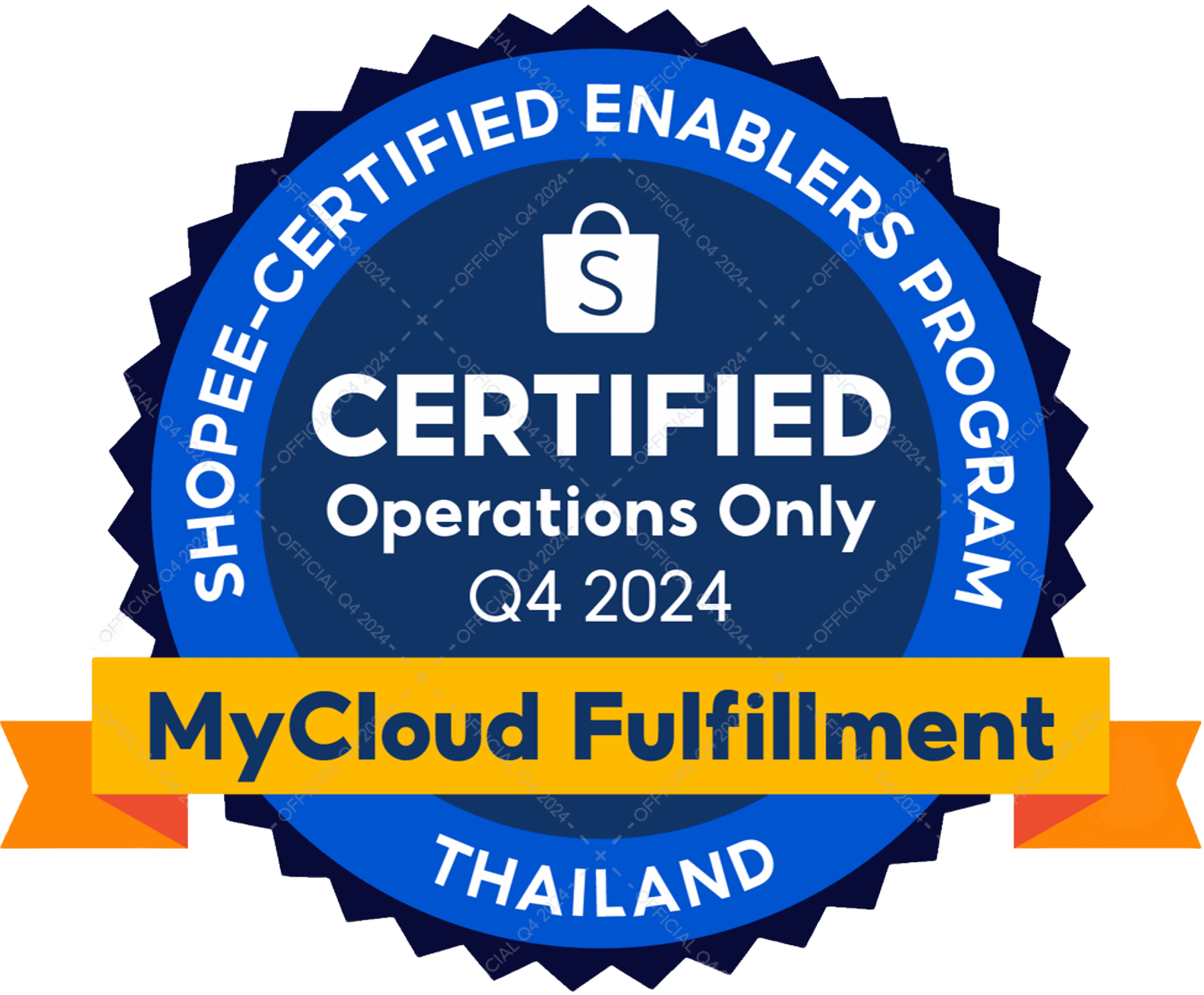 Shopee-Certified Enabler Award for MyCloud fulfillment Q4 2024