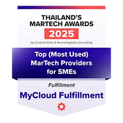 ตรารางวัล Thailand's MarTech Awards 2025 ของ MyCloud Fulfillment