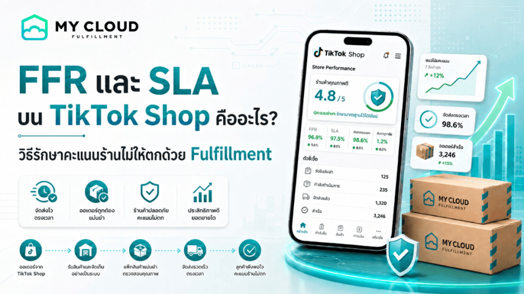 FFR และ SLA บน TikTok Shop คืออะไร? วิธีรักษาคะแนนร้านไม่ให้ตกด้วย Fulfillment