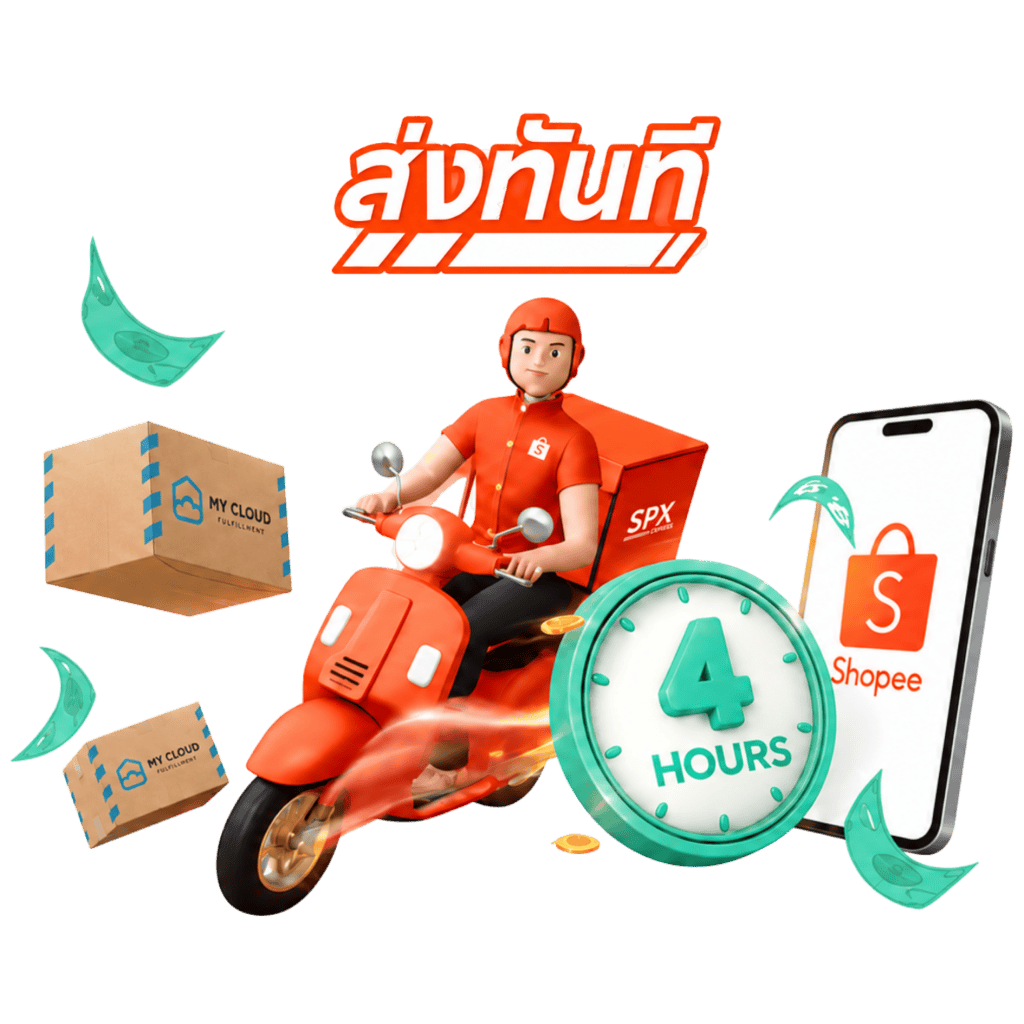 บริการจัดการออเดอร์ Shopee Instant Delivery | MyCloud Fulfillment