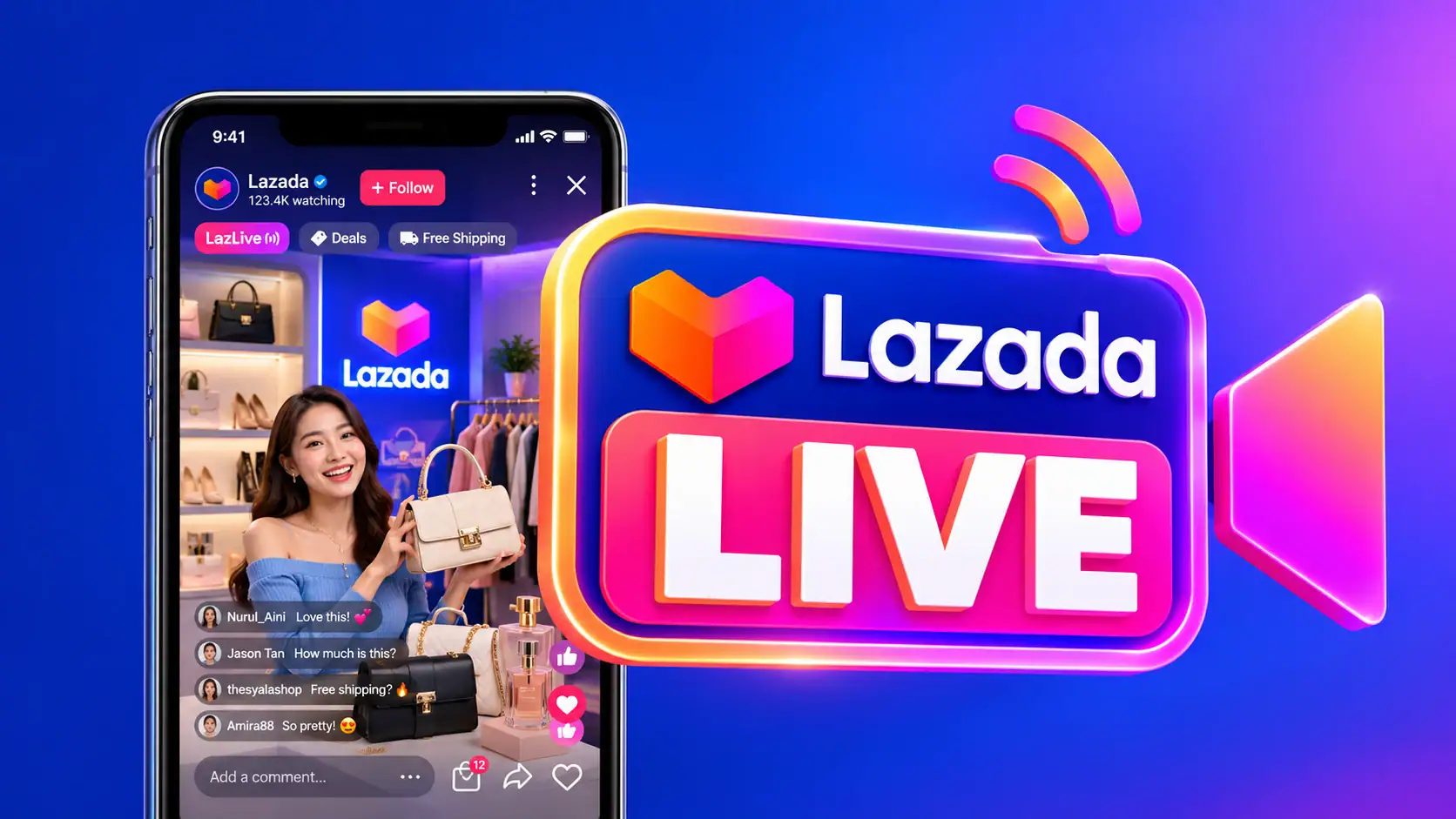 LazLive live selling